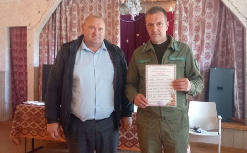Владимиру Куцаеву вручено Благодарственное письмо за спасение жизней на пожаре