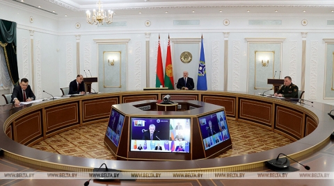 Лукашенко принимает участие во внеочередной сессии Совета коллективной безопасности ОДКБ