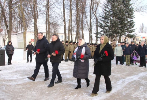 В Костюковичах состоялся митинг, посвященный 36-й годовщине вывода советских войск из Афганистана